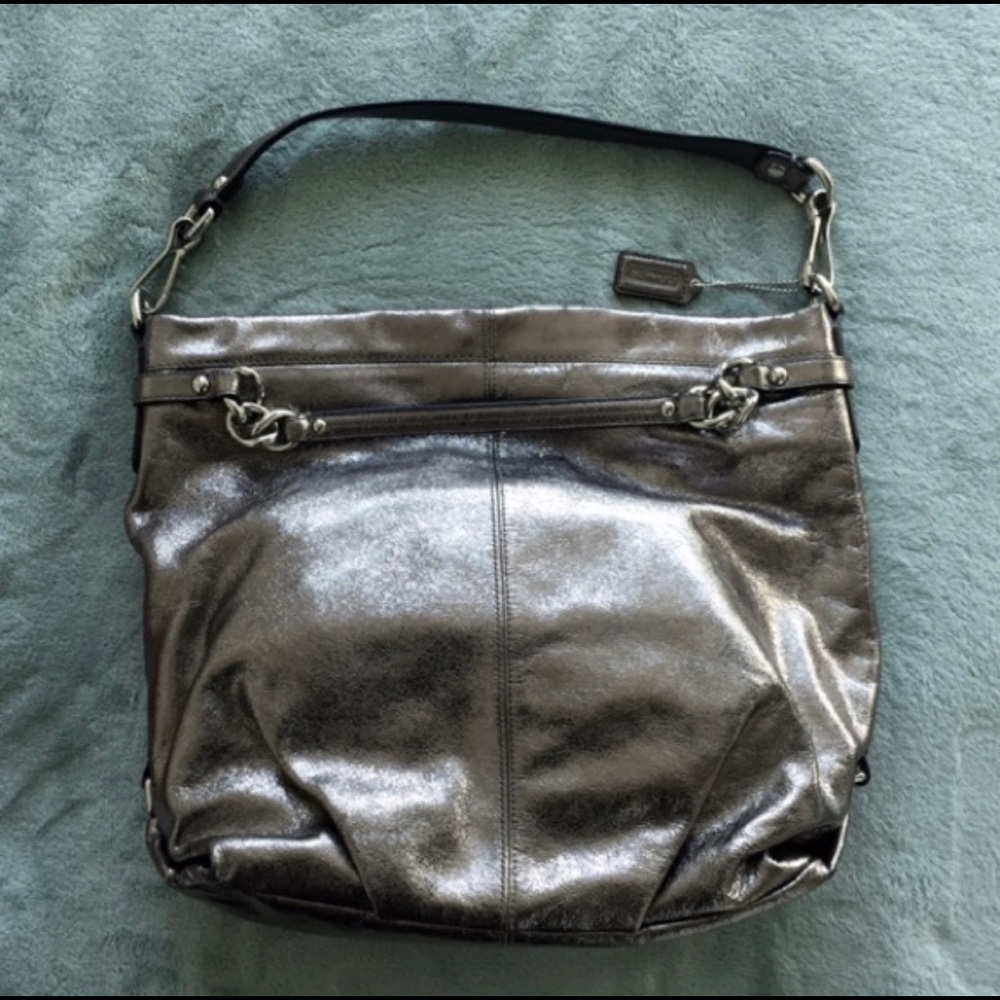 Silver Coach bag - Picture 2 of 4